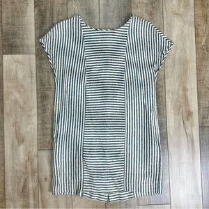 Stripe Linen Shift Dress